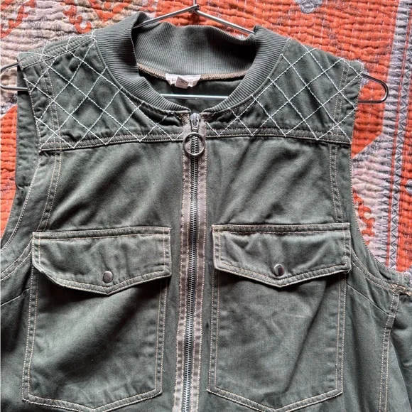 Pilcro Sleeveless Utility Mini Dress - Picture 6 of 7